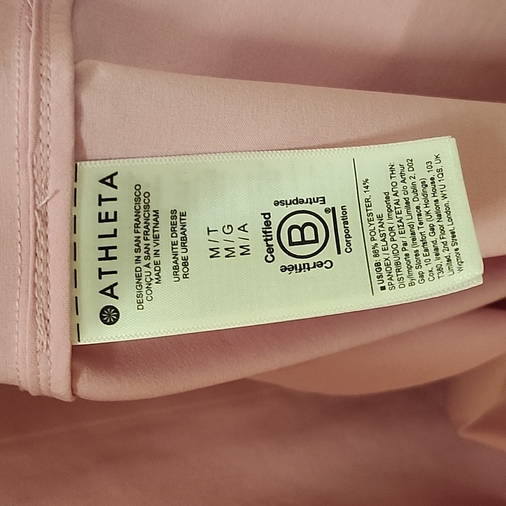 Athleta Urbanite Shirt Dress in Pink Barbiecore Size M - Picture 16 of 16